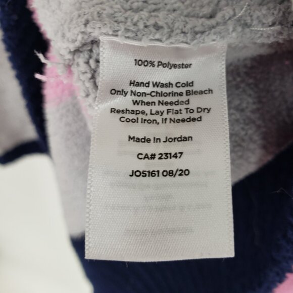 Talbots Cozy Knit Color Block Pullover Sweater XSP Side Button Relaxed Gray Pink - Picture 10 of 10